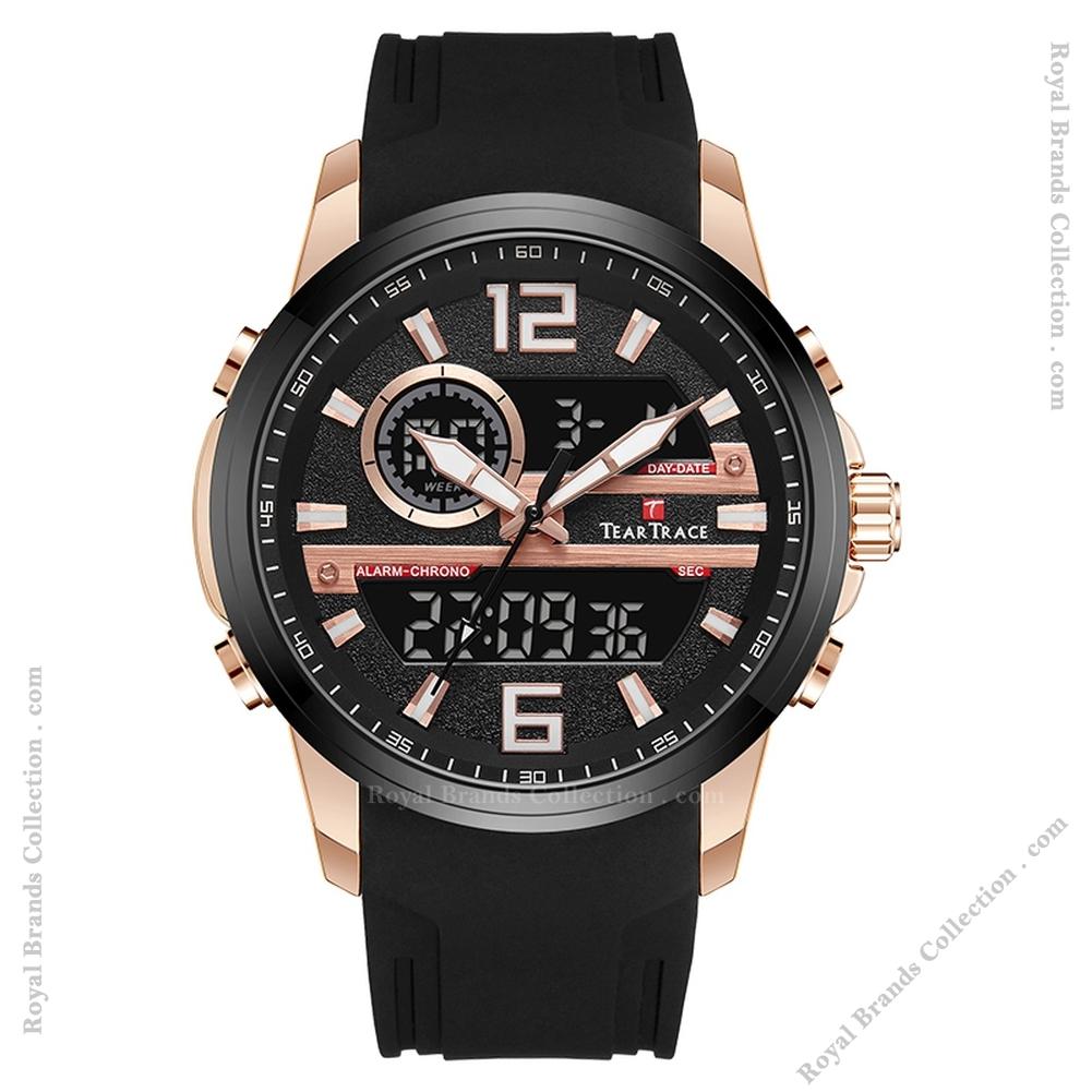 teartrace classic formal black color watch for men – tt6030-a Teartrace Classic Formal Black Color Watch For Men - TT6030-A