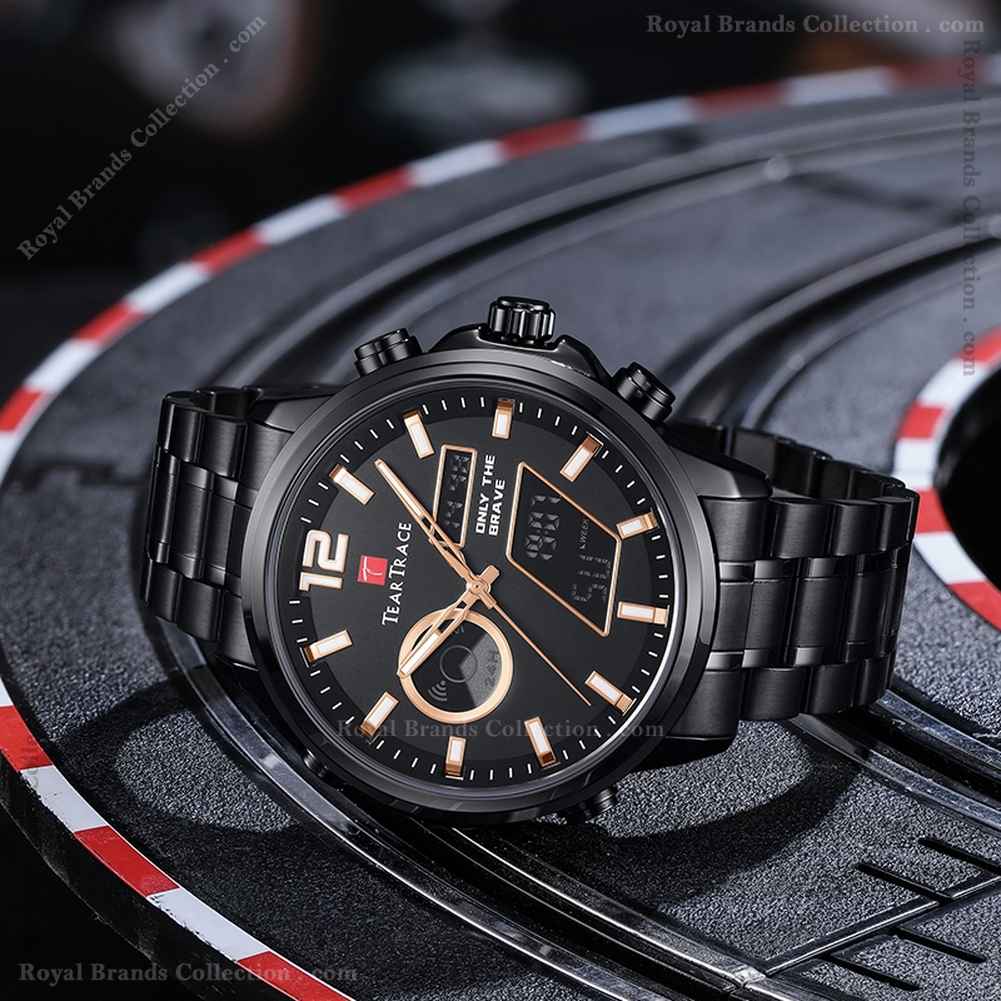 teartrace unique black color watch for men – tt6053-a Teartrace Unique Black Color Watch For Men - TT6053-A